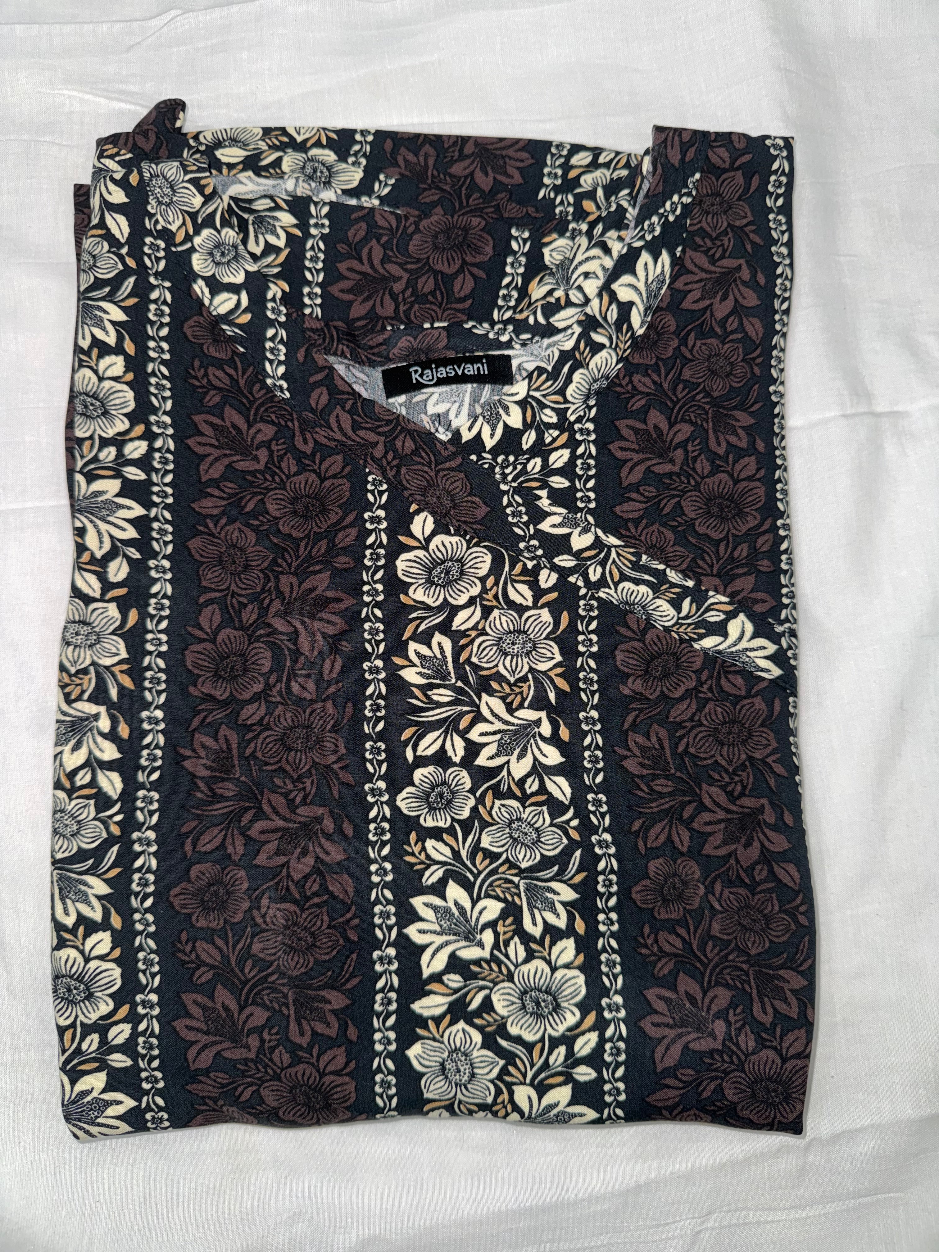 Moonlit Blossom Short Kurti #RSK3009