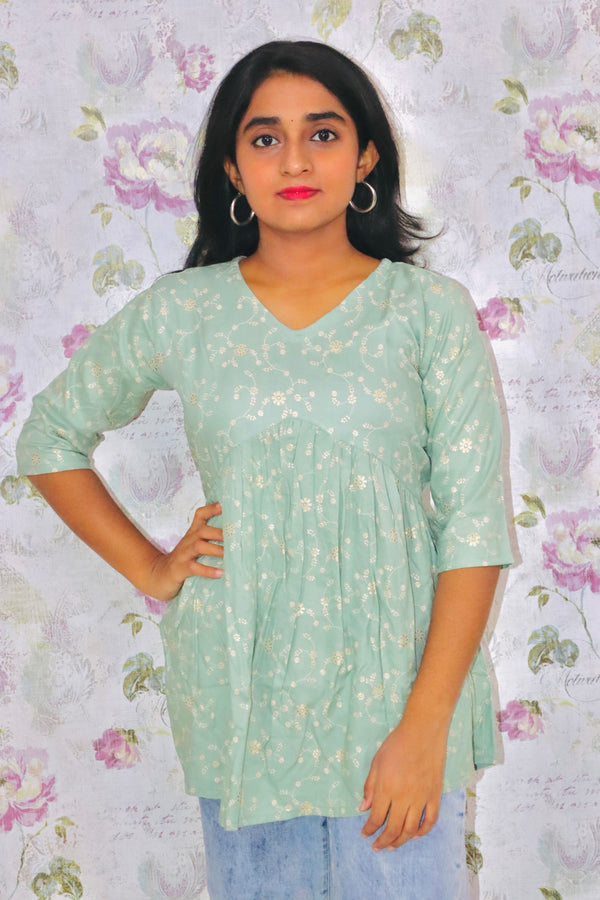 Pastel Serenity Short Kurti #RSK3006