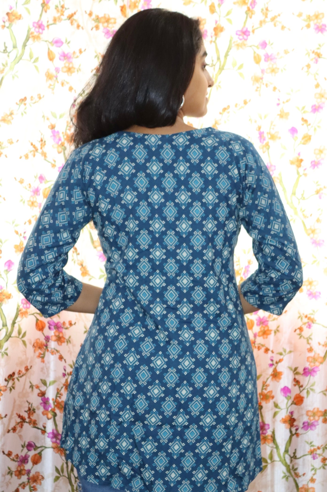 Aqua Geo Short Kurti #RSK3012