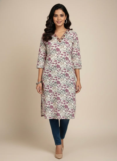 The Amara Floral Kurti #RLK2001