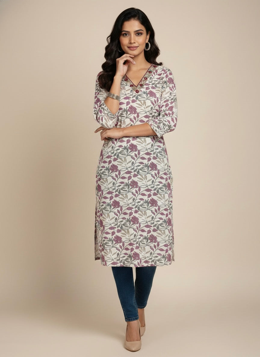The Amara Floral Kurti #RLK2001