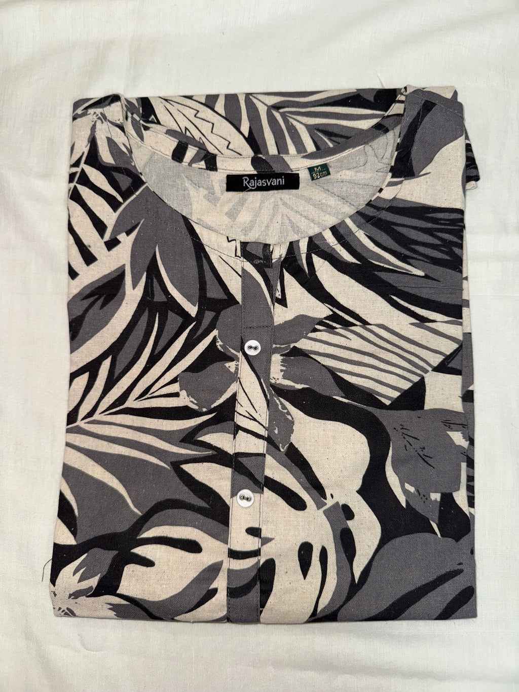 Monochrome Flora Short Kurti #RSK2002