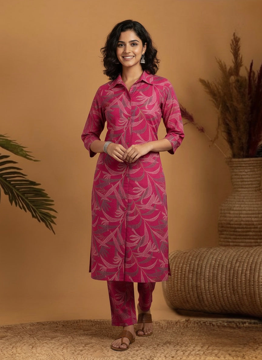 Autumn Rose Foliage Co-ord Set #RCO2001