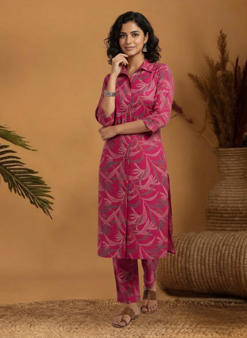 Autumn Rose Foliage Co-ord Set #RCO2001