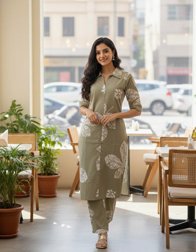 Sage Leaf Co-ord Set #RCO2004