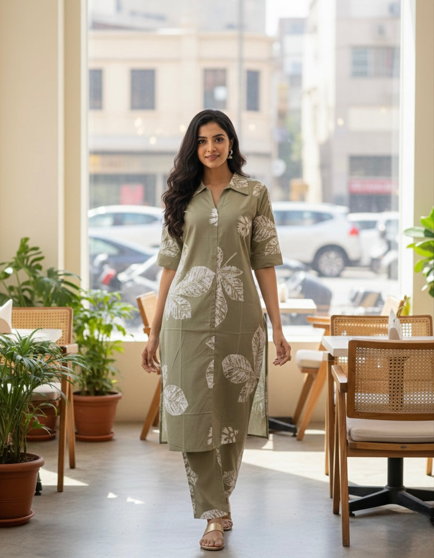 Sage Leaf Co-ord Set #RCO2004