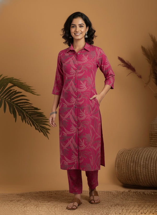 Autumn Rose Foliage Co-ord Set #RCO2001